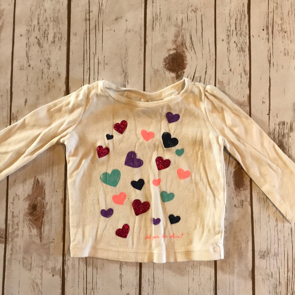 Baby GAP long sleeve Valentine’s Day heart Shirt